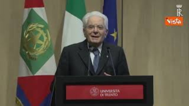 Mattarella inaugura anno accademico a Trento: 
