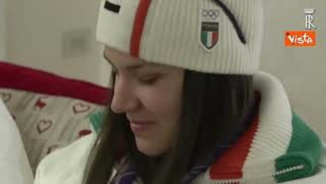 Milano Cortina, il Presidente Mattarella con medaglie d'oro slittino Voetter e Oberhofer: "Favolose"