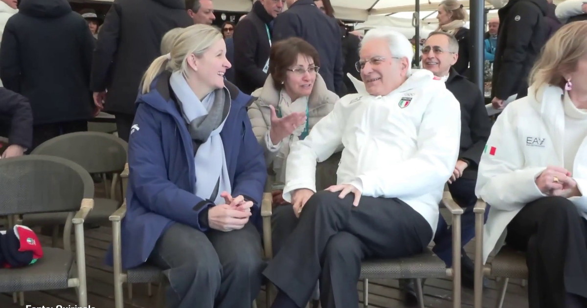 Mattarella sull'Olympia delle Tofane a Cortina per assistere al Super-G donne