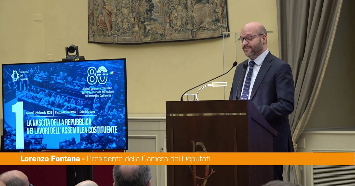 Fontana "Assemblea costituente fu il segno della rinascita del Paese"