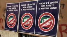 Nuovi manifesti anti-Lotito: Finché c'è lui.... E Forza Italia risponde