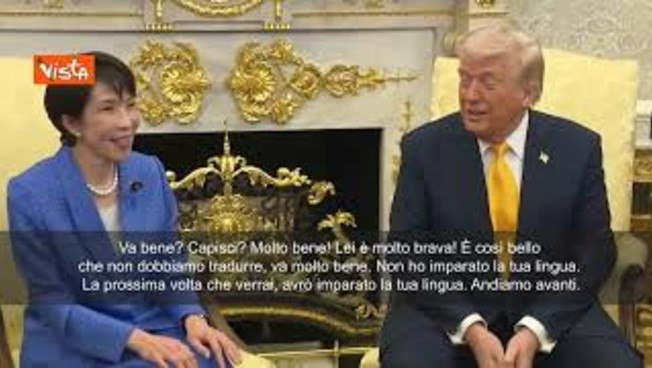 Trump scherza con Takaichi: Sei molto brava con l'inglese. Imparerò il giapponese