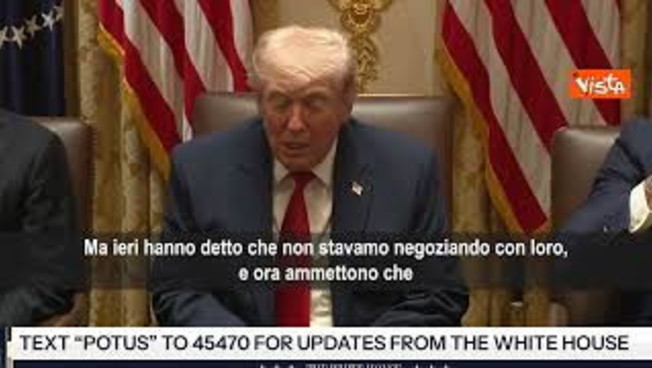 Trump: La ragione per cui l'Iran vuole un accordo è che gli abbiamo spaccato il c*lo SOTT