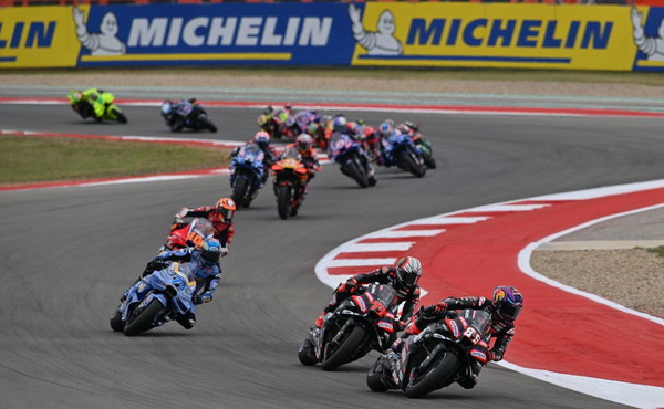 Bezzecchi vince anche ad Austin, doppietta Aprilia con Martin secondo