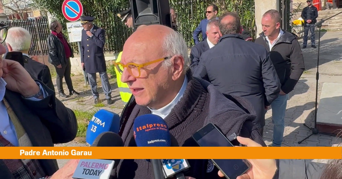Lavori chiesa Borgo Nuovo a Palermo, Padre Garau 
