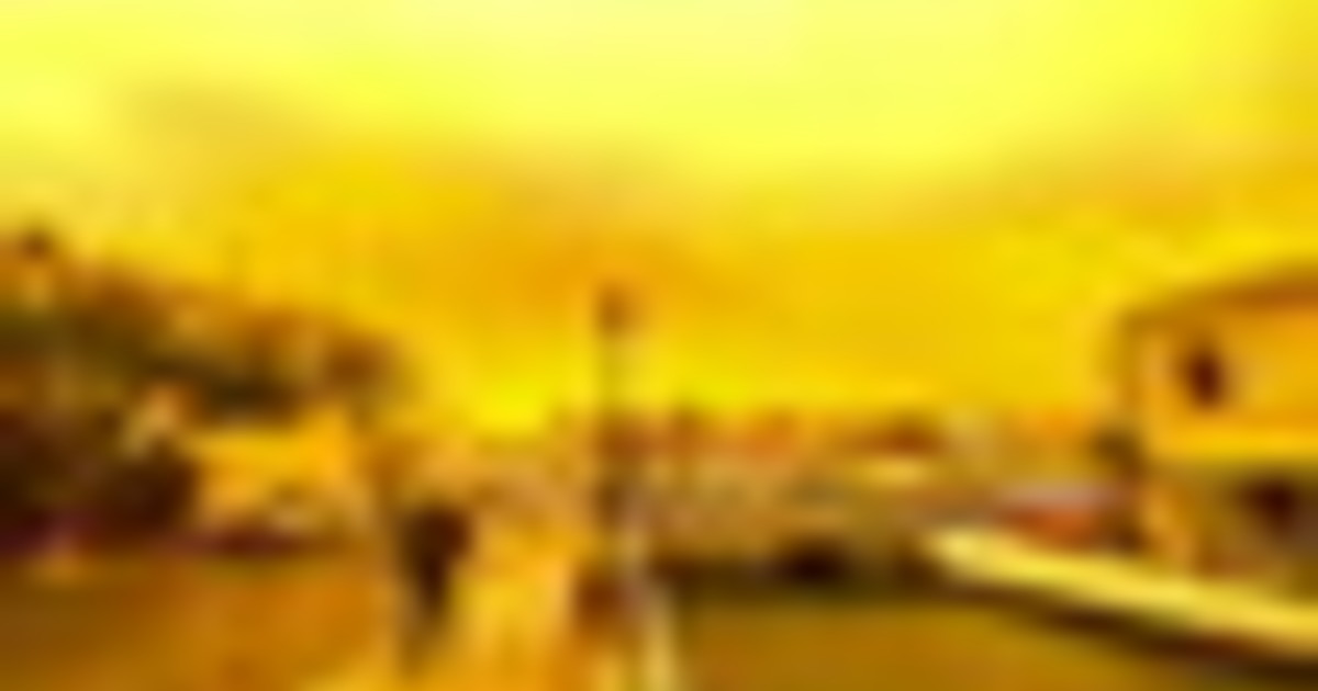 Creta, una tempesta di sabbia africana tinge il cielo di arancione