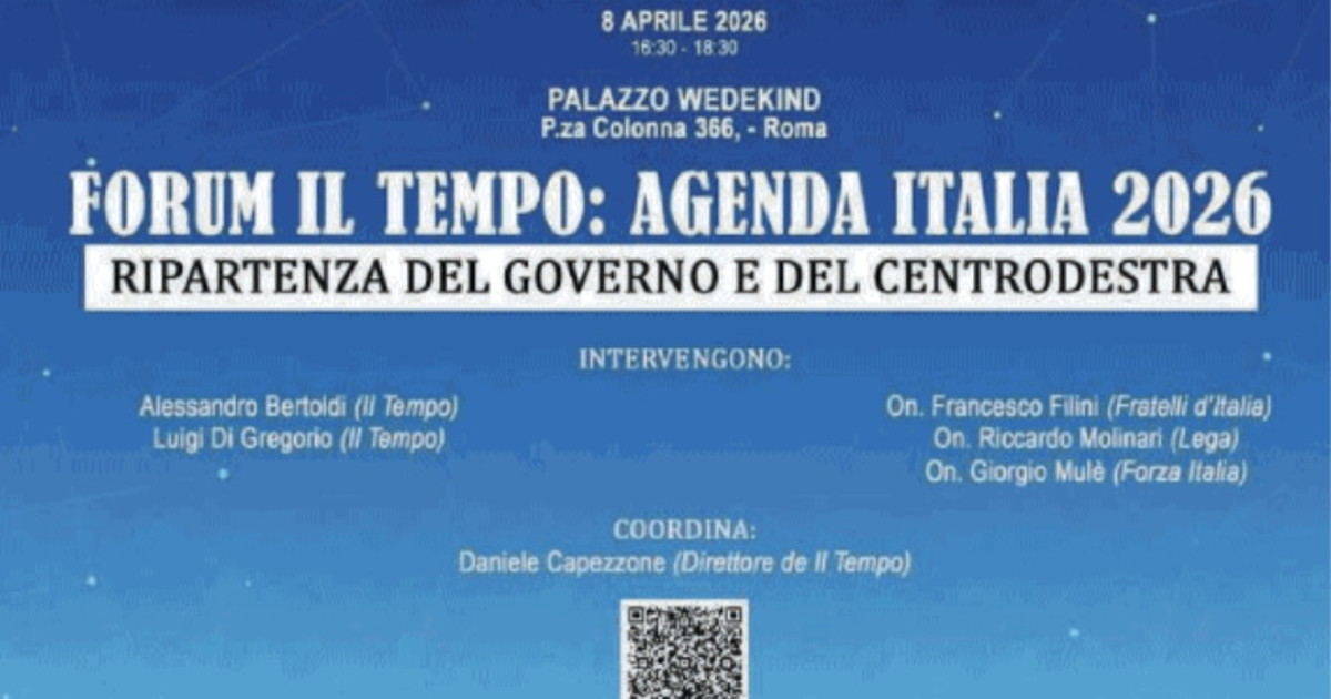 Agenda Italia 2026, il Forum de Il Tempo: una piattaforma per ripartire