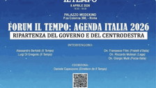 Agenda Italia 2026, il Forum de Il Tempo: una piattaforma per ripartire