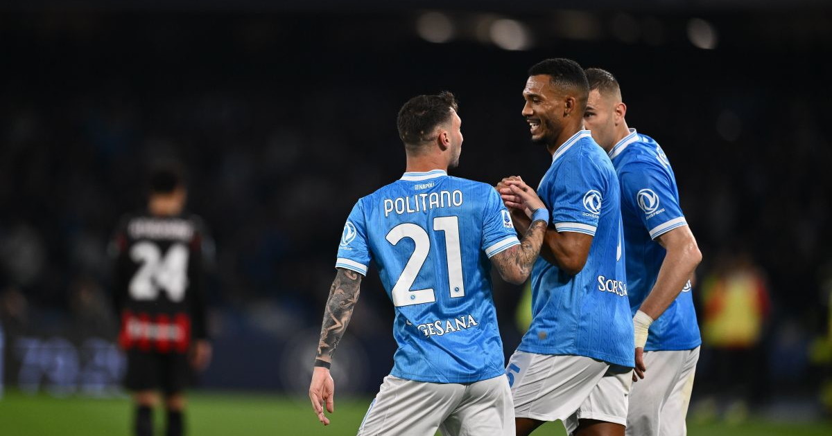 Napoli-Milan 1-0, sorpasso azzurro: decide Politano nel finale