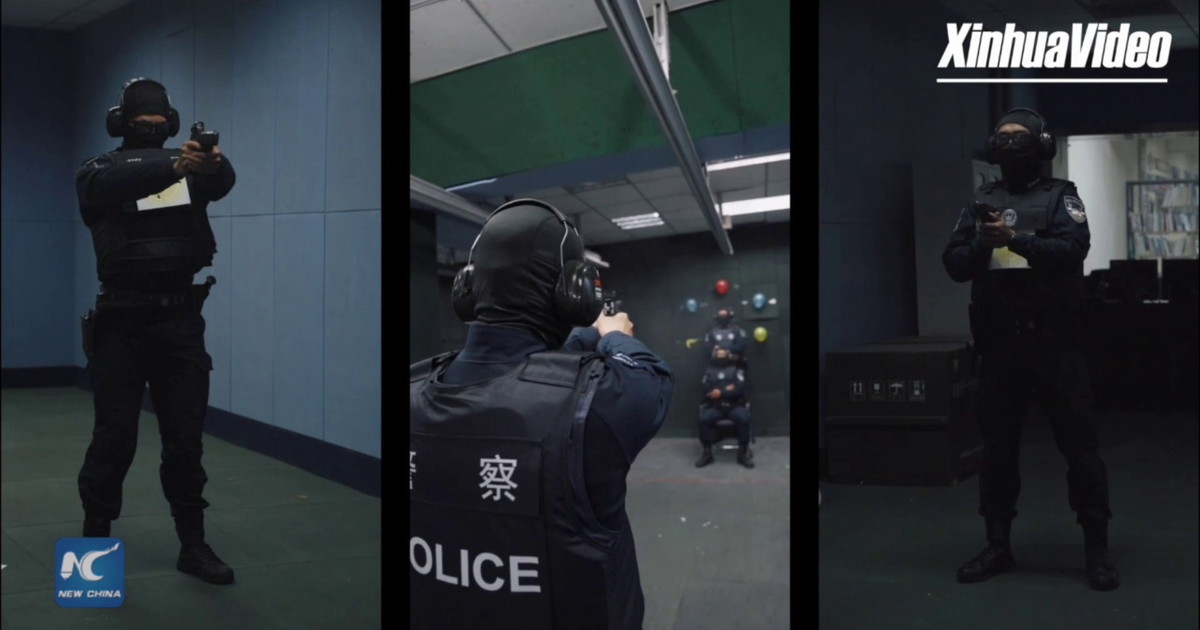 Cina, ecco come si addestrano le forze speciali di polizia