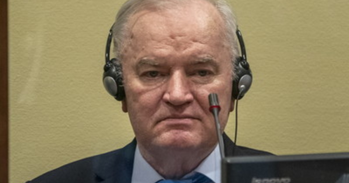 Il “Macellaio di Bosnia” colpito da un ictus all'Aia: le sue condizioni sono delicate