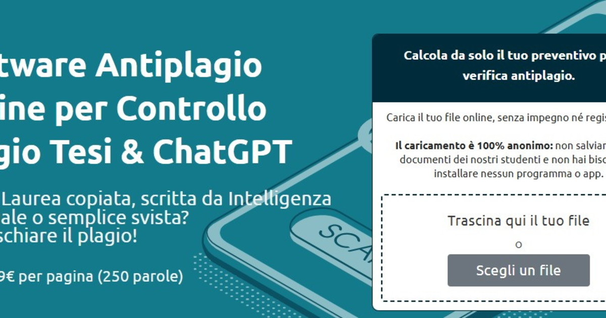 Comunicato Stampa: Intelligenza Artificiale e tesi di laurea: il rischio plagio si evita con la tecnologia.