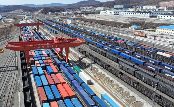 Traffico dei treni merci Cina-Europa in forte crescita nel primo trimestre