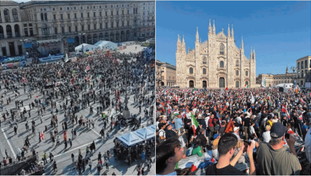 La solita sinistra fake, Salvini riempie la piazza ma la foto è di prima dell'arrivo