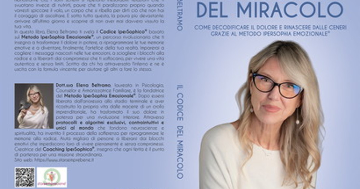 Comunicato Stampa: Elena Beltramo lancia il Bestseller “Il Codice Del Miracolo”