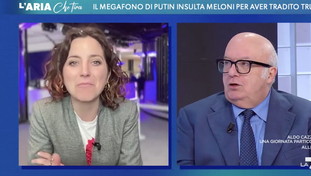 “Siete filorussi”. Storace inchioda Scuderi: scatta la rissa da Parenzo