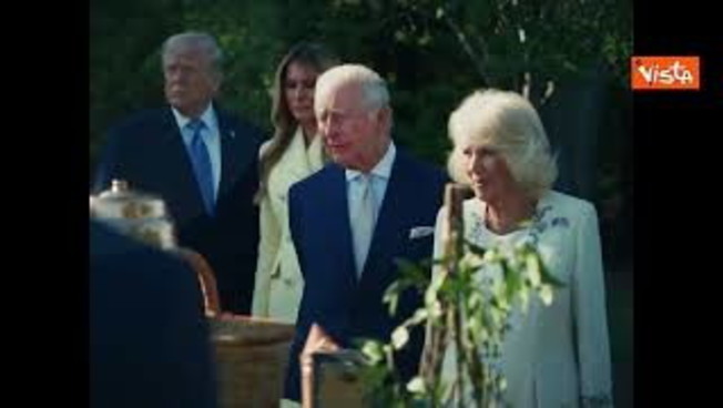 Trump e Melania mostrano a Re Carlo III e Camilla il nuovo apiario della Casa Bianca