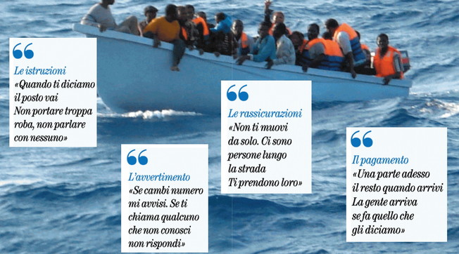 Al telefono con gli scafisti: Paghi prima e parti. La prevendita del viaggio clandestino