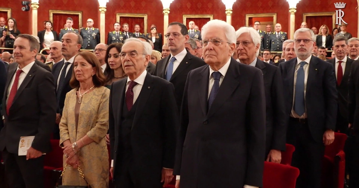 Mattarella al concerto del 100° anniversario Banda musicale Guardia di Finanza
