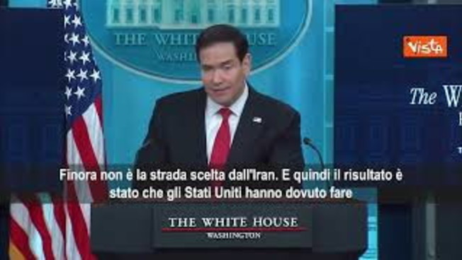 Rubio (Segretario Stato Usa): L'Operazione Epic Fury è conclusa, abbiamo terminato questa fase