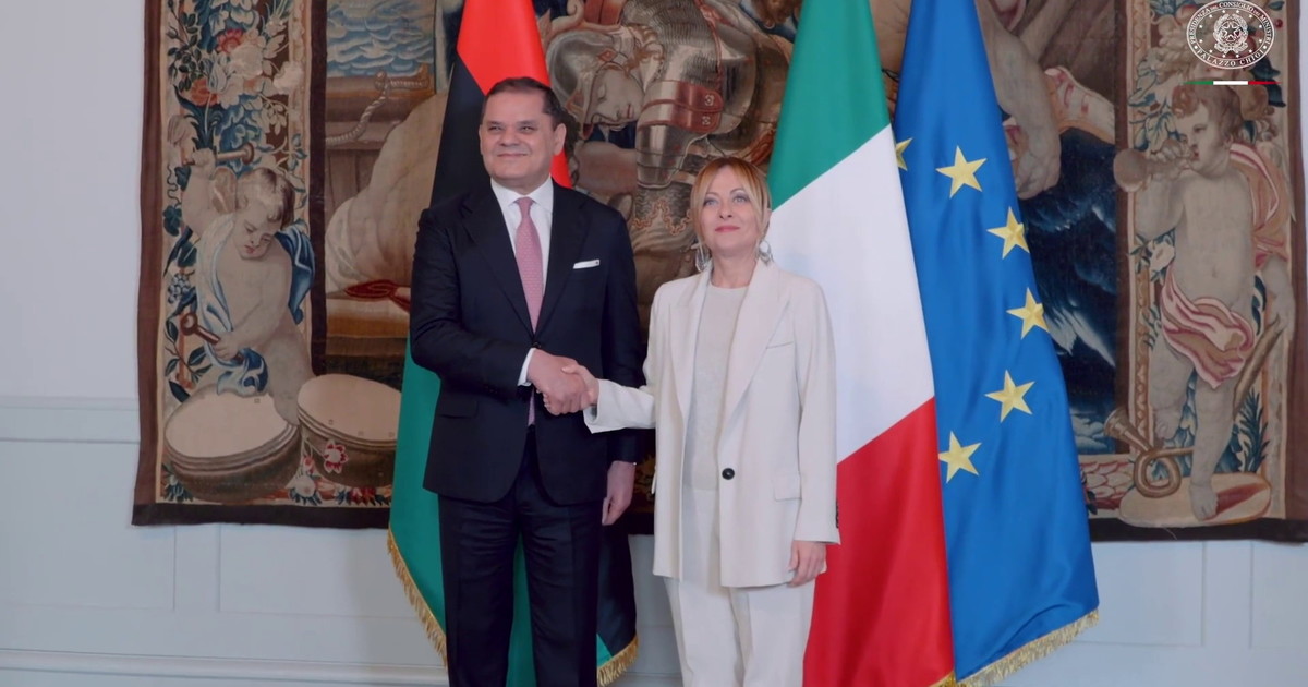 Meloni incontra il primo ministro del Governo di Unità Nazionale libico