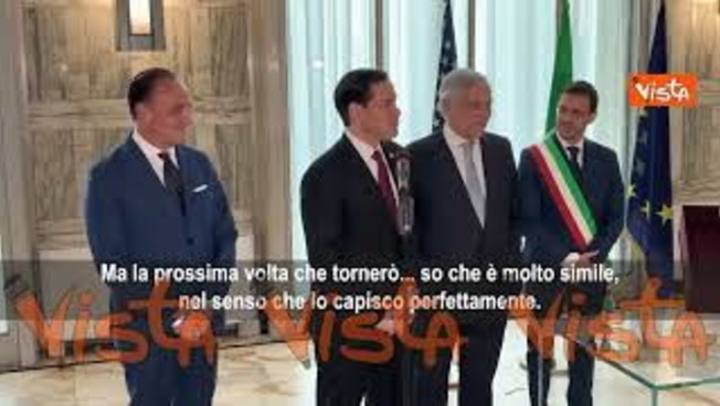 Rubio: La prossima volta farò un discorso in italiano, lo sto imparando