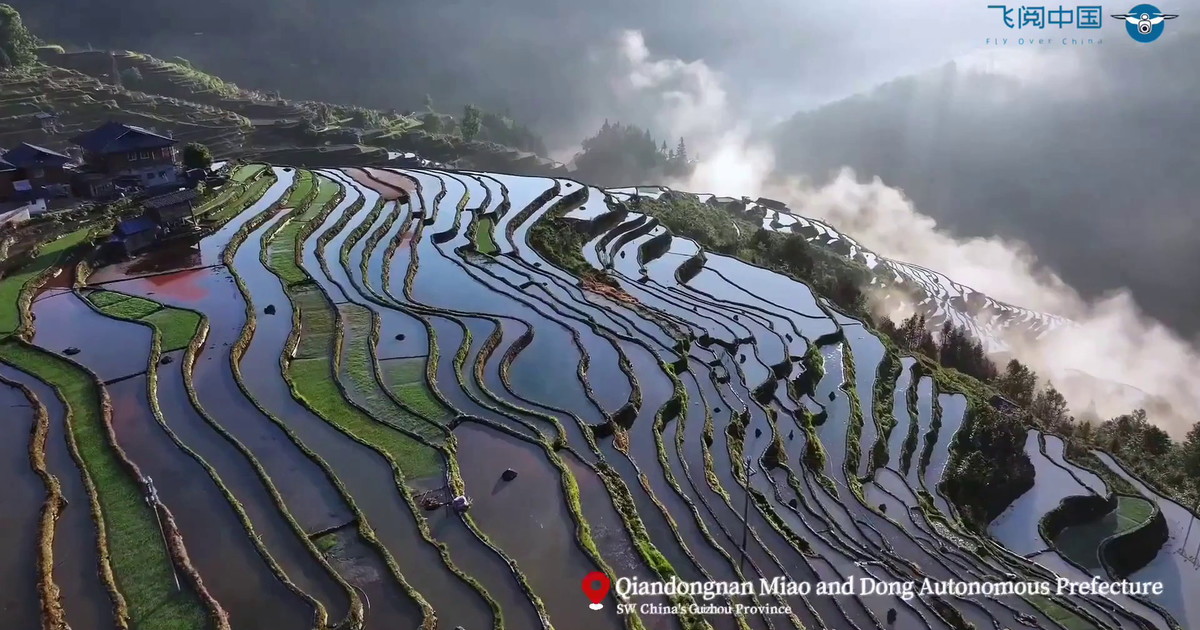 Cina, nel Guizhou inizia l'estate tra i terrazzamenti di Jiabang
