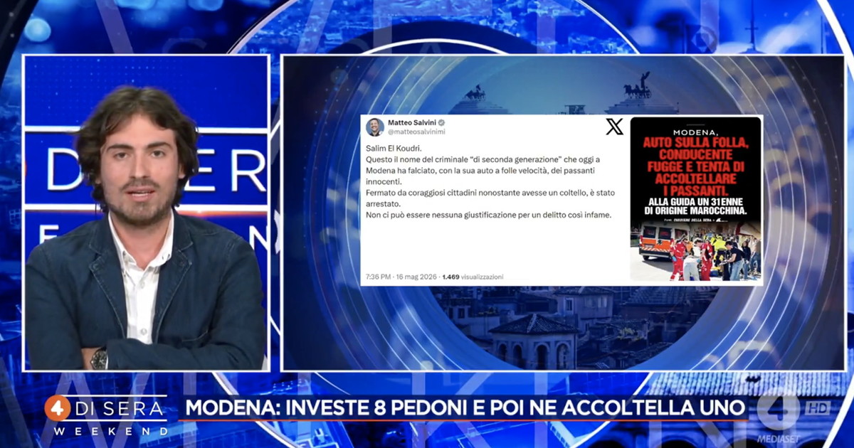 modena per la sinistra 232 vietato dire da dove viene el koudri salvini sciacallo da Iltempo.it modena per la sinistra 232 vietato dire da dove viene el koudri salvini sciacallo