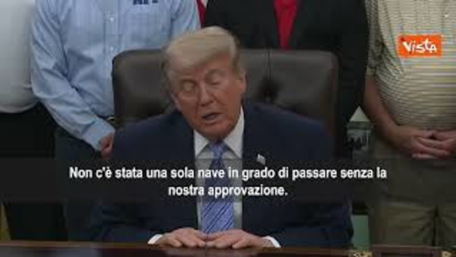 Trump su Hormuz: Vogliamo che lo Stretto sia libero e senza pedaggi