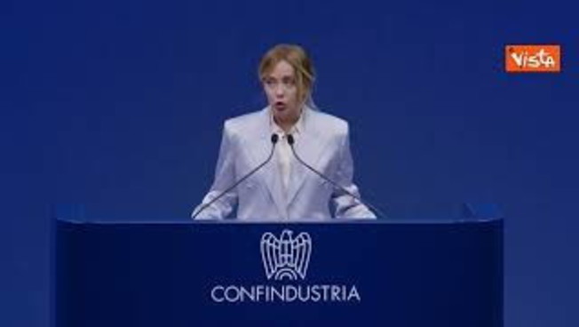 Meloni ad Assemblea Confindustria: Ringrazio Mattarella, ricorda importanza dell'industria italiana
