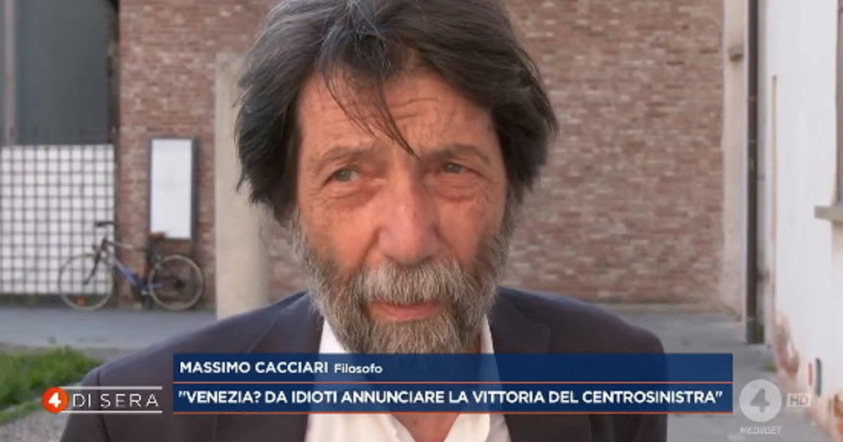 4 di sera schiaffi di cacciari sui compagni venezia da idioti annunciare la vittoria del centrosinistra da Iltempo.it 4 di sera schiaffi di cacciari sui compagni venezia da idioti annunciare la vittoria del centrosinistra