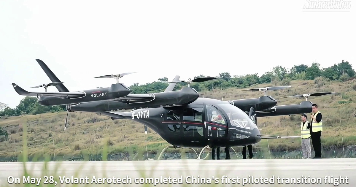 Cina, gli aeromobili elettrici a decollo verticale per passeggeri sono realtà