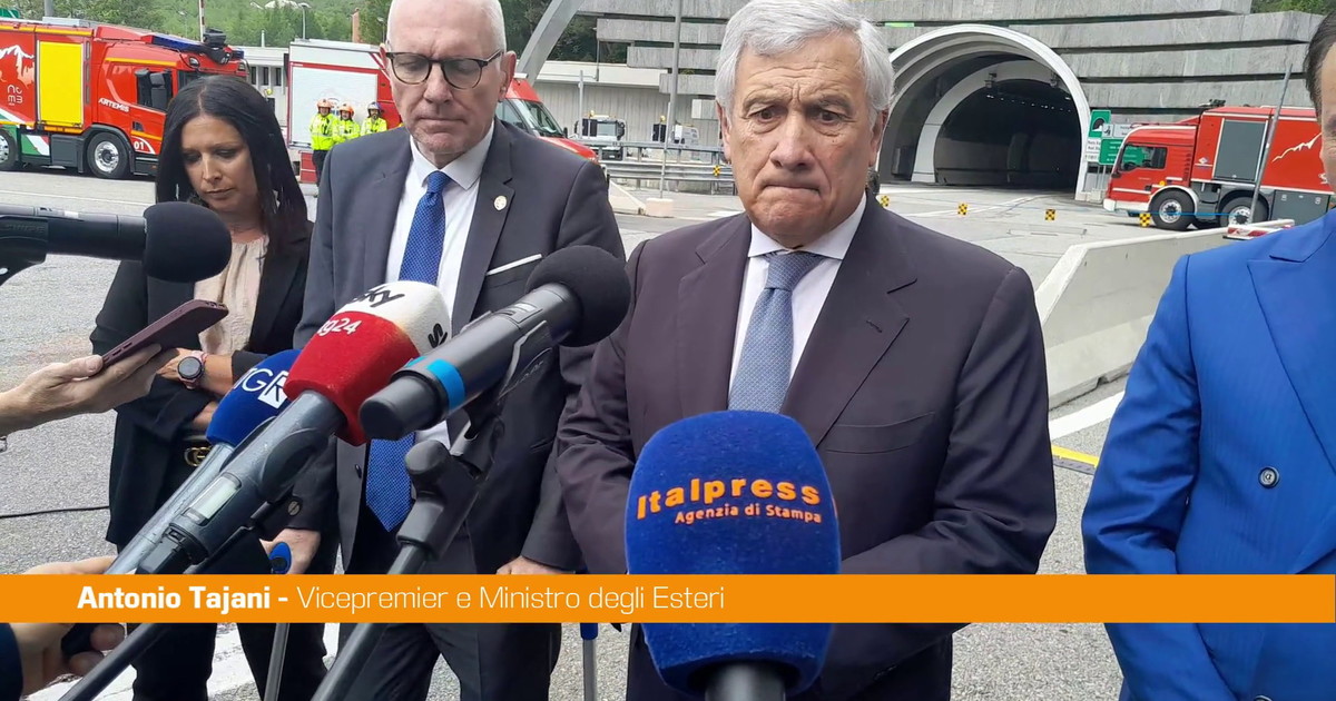Tajani "Raddoppio tunnel del Monte Bianco è fondamentale per il Nord-Ovest"