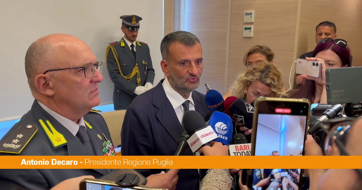 Protocollo Regione Puglia-GDF sull'agricoltura, Decaro "Sosteniamo l'economia"