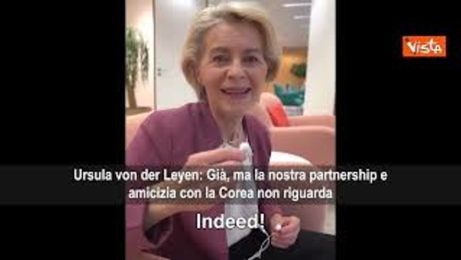 Von Der Leyen si prepara al summit Ue-Corea del Sud ascoltan
