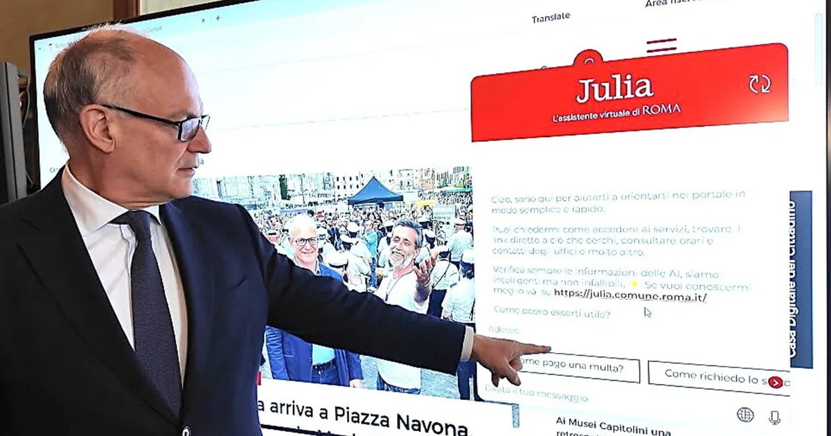 La "cotta" di Gualtieri per l'assistente Ai Julia. Presentat