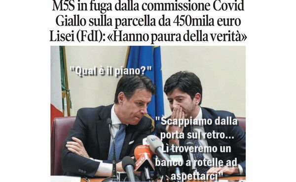 Il Tempo di Osho, la vignetta di oggi: sinistra in crisi sulla Commissione Covid (martedì 9 giugno)