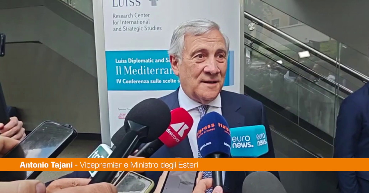 Tajani "Mediterraneo al centro del nostro interesse"