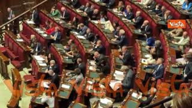 Bagarre in Aula alla Camera durante intervento di Bignami (F