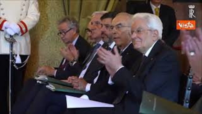 Mattarella alla chiusura dell'anno accademico dell'Accademia Nazionale dei Lincei
