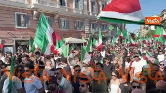 'Giornalista comunista', il coro al corteo per la Remigrazione a Roma