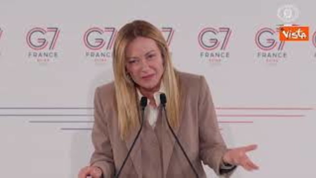 Meloni al G7: Con Trump rapporto immutato, abbiamo carattere forte