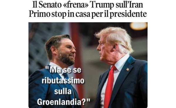 Il Tempo di Osho, la vignetta di oggi: stop sull'Iran per Trump (giovedì 25 giugno)