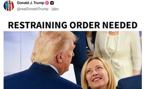 Trump, ossessione per Meloni. Ancora attacchi alla premier: Necessario un ordine restrittivo