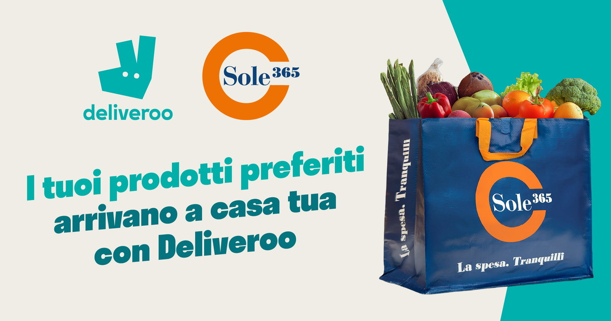 comunicato stampa deliveroo 60 nuovi supermercati attivi con sole365 da Iltempo.it comunicato stampa deliveroo 60 nuovi supermercati attivi con sole365