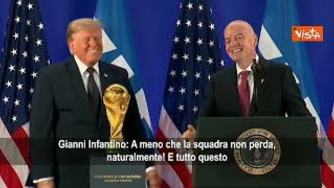 Infantino: Fifa dà felicita all'umanità. E Trump scherza: Finché la tua squadra non perde