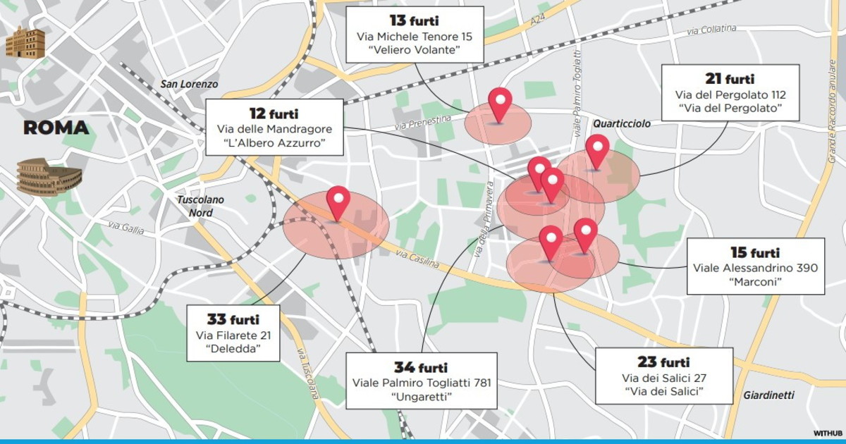 scuole in mano ai ladri oltre 150 furti nonostante l allarme la mappa da Iltempo.it scuole in mano ai ladri oltre 150 furti nonostante l allarme la mappa