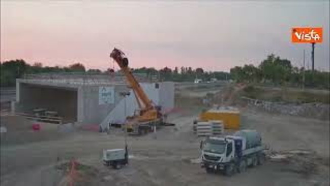 Complanarina di Modena, Aspi chiude in anticipo posizionamento nuovo sottopasso. Ecco il timelapse