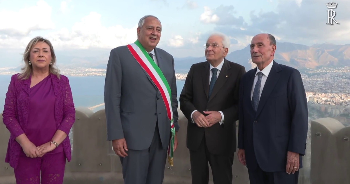 Palermo, Mattarella celebra la riapertura di Castello Utveggio