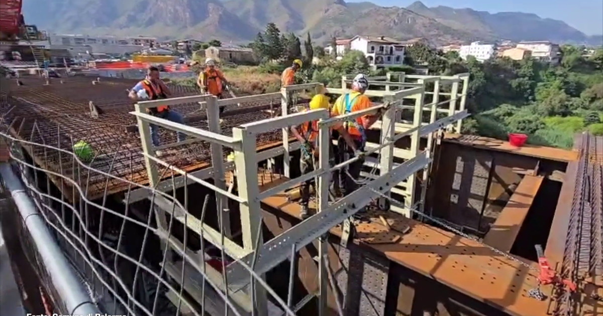 Palermo, prende forma il nuovo Ponte Corleone sul fiume Oreto